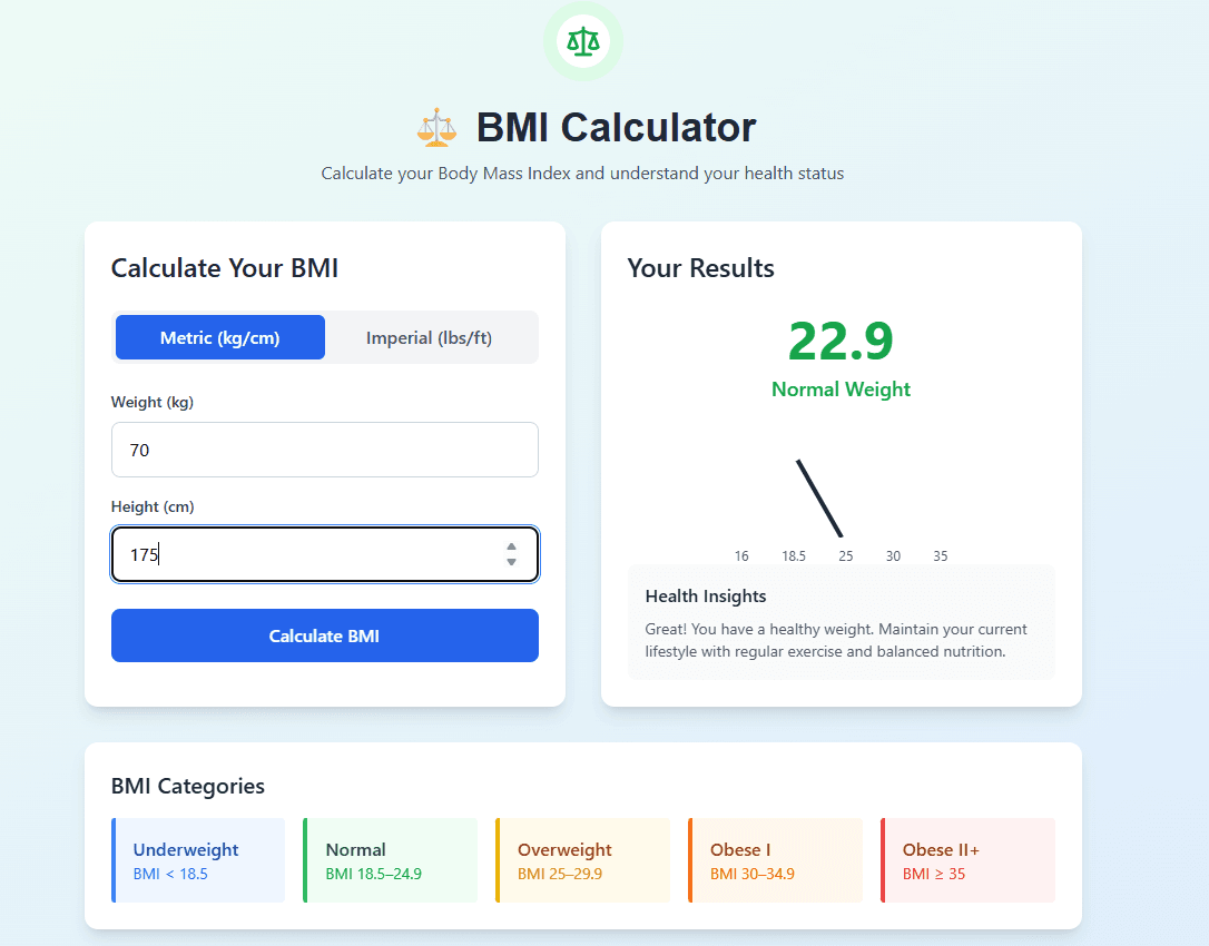 BMI Calculator Guide – Understand Your Body Mass Index