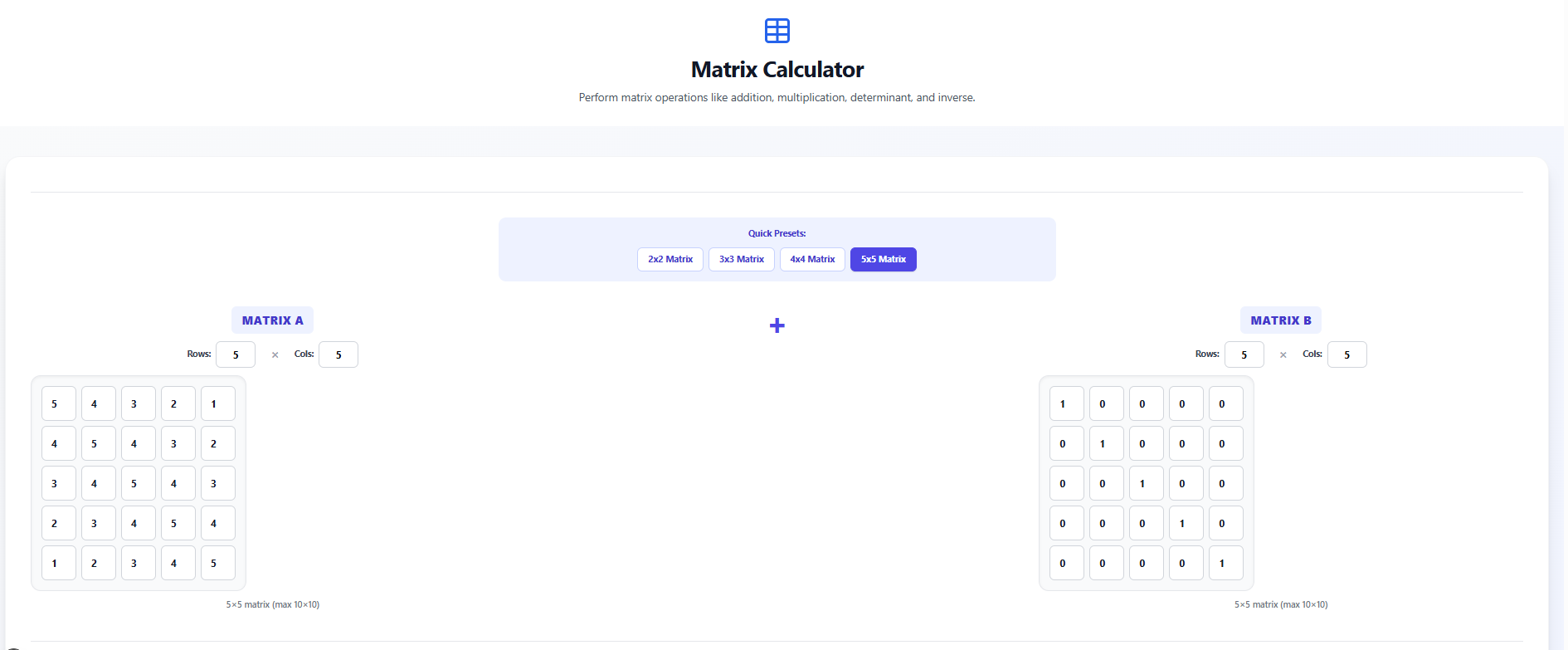Matrix Calculator: Solve Matrix Operations Step by Step